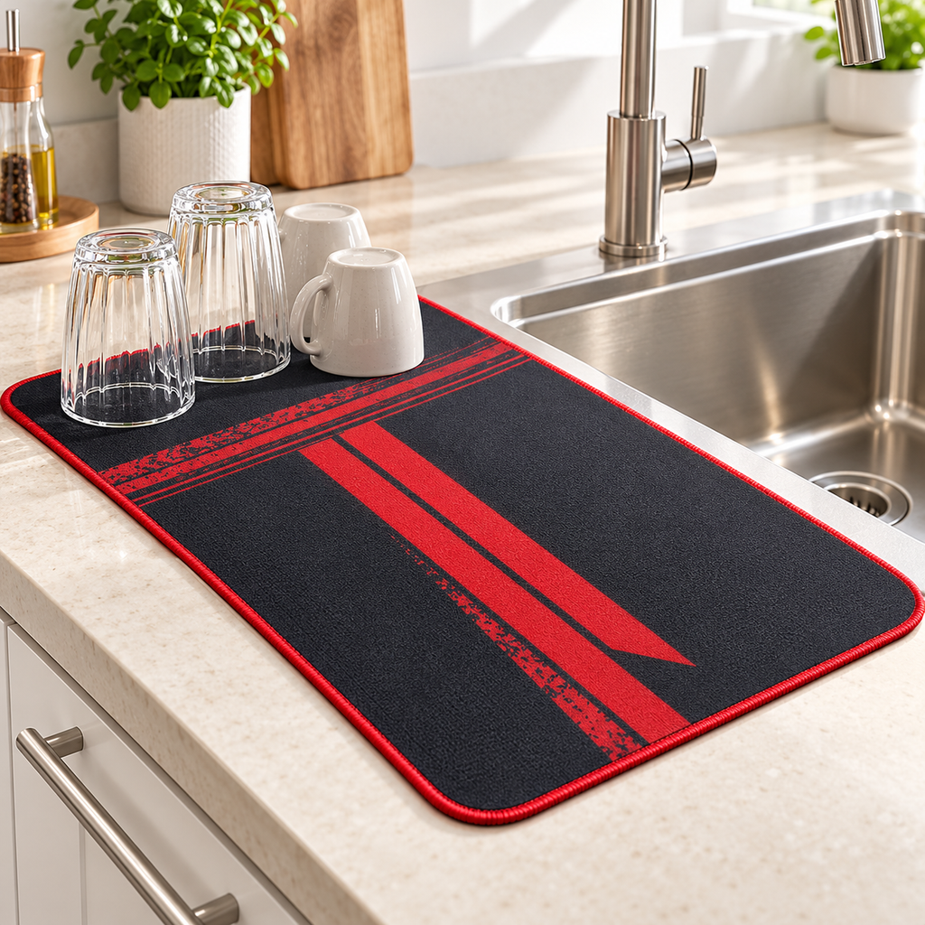 Super Absorbent Kitchen Tableware Impermeable Drainage Mat