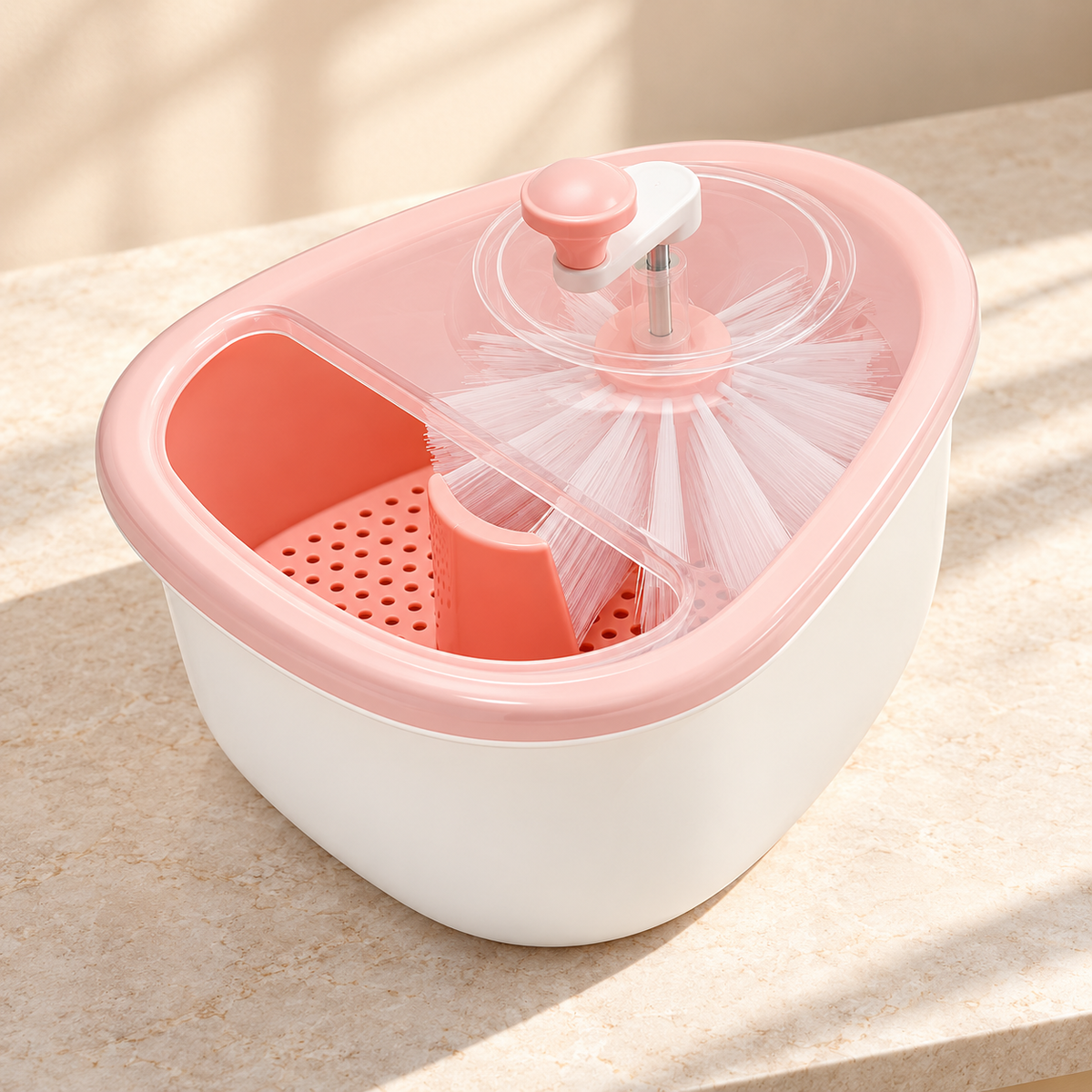 Fruit Cleaner Spinner Large Vegetable Scrubber Manual Salad