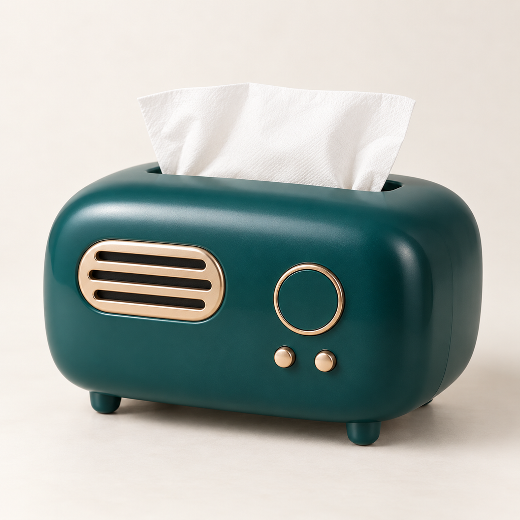 JJYY Retro Creative Tissue Box Paper Box Living Room Light Luxury