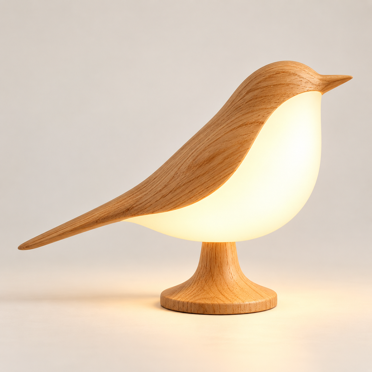 1pc LED Touch-Control Bird Lamp - Art Deco, 3-Levels Dimmable