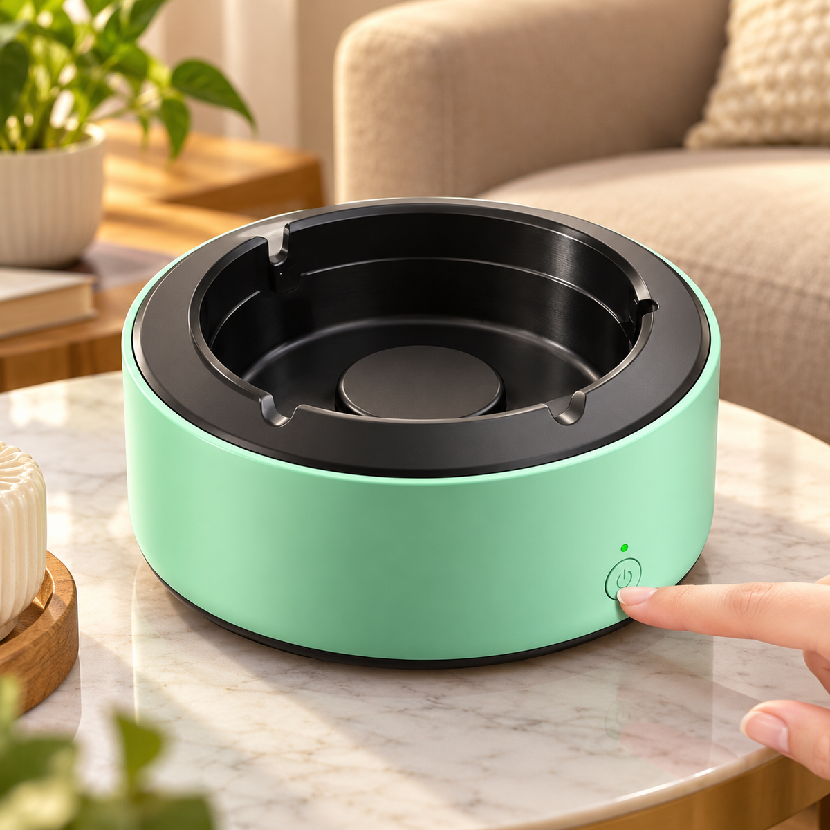 New Portable Smokeless Ashtray Air Purifier Multi Filtration