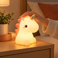 Unicorn Cute Silicone LED Night Light For Kids Children