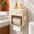 Toilet toilet carton Wall-mounted tissue box No punching Waterproof