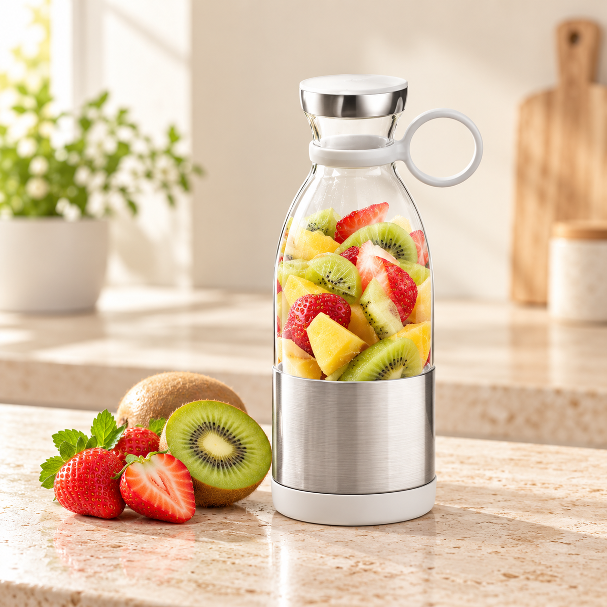 Portable Blender Juicer Bottle Mixer Electric USB Charge