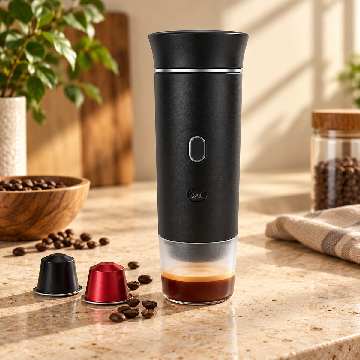 DENOKIN Portable Espresso Coffee Machine With Digital Display