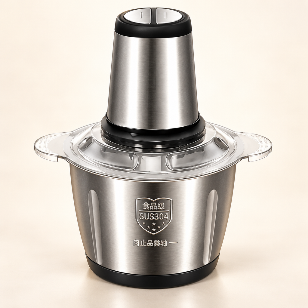 Stainless Steel Electric Meat Grinder, Food Processor Chopper
